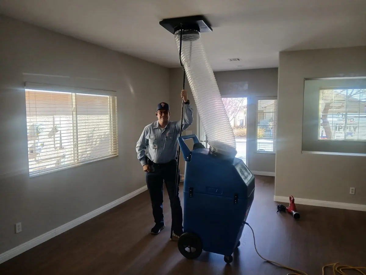 Professional Dryer Vent Cleaning work inside a McFarland home